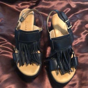 Fringe Matisse Platform Sandal